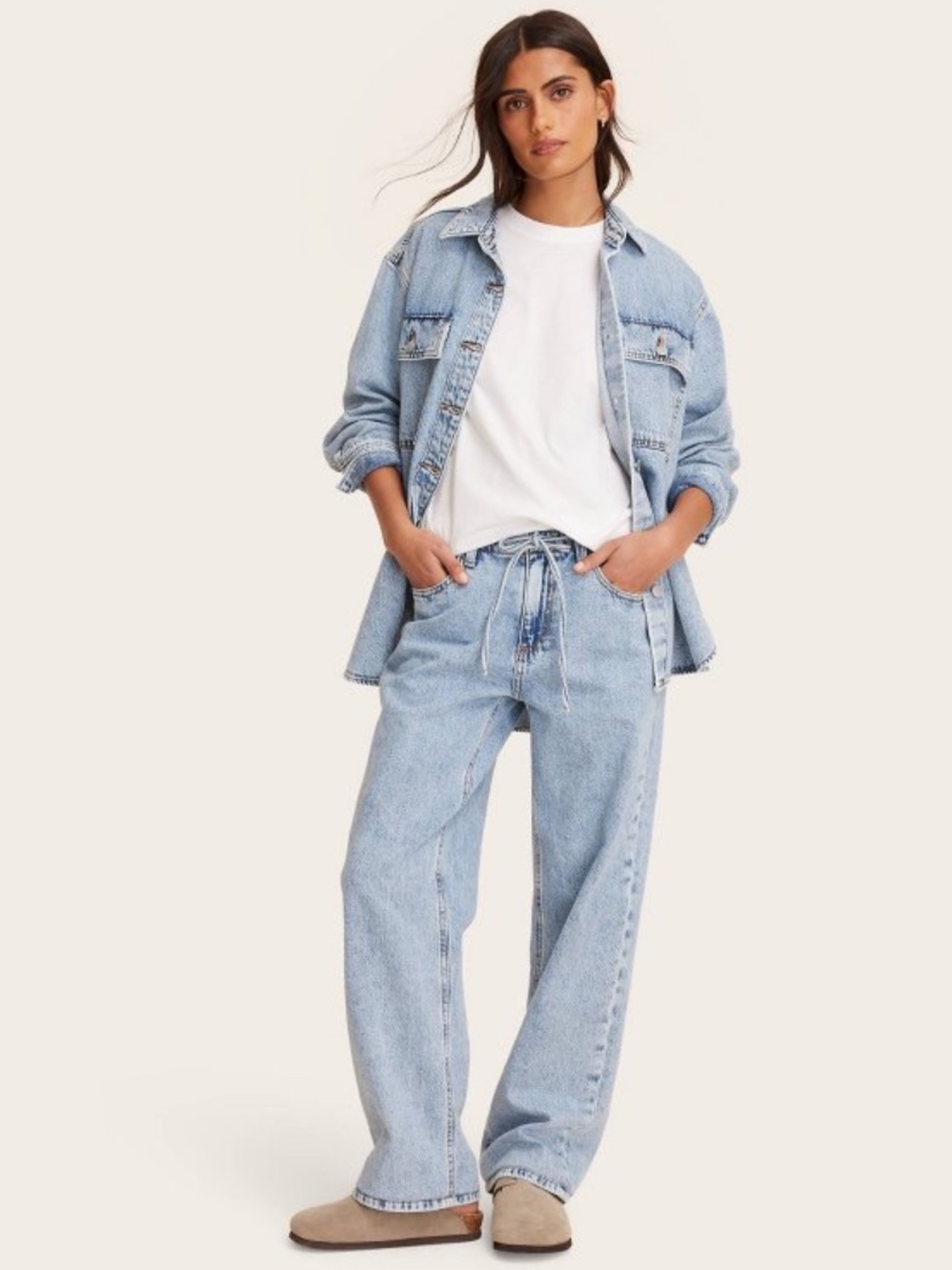 PARKE x Target Drawstring Baggy Jeans